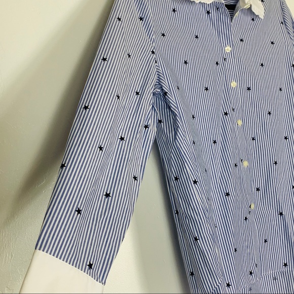 KATE SPADE ♠️ NWT Star Ruffle Shirt Size L - Picture 3 of 5